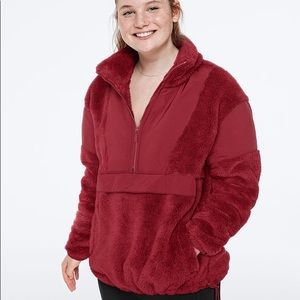 VS Pink Teddy Half Zip